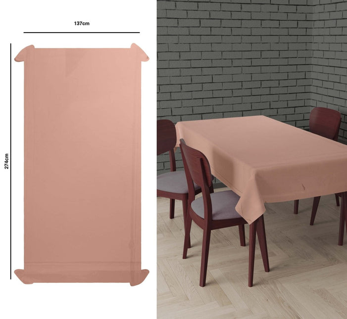 Rose Gouden Tafelkleed Metallic 2,74m van Fiestas Guirca koop je bij Partywinkel