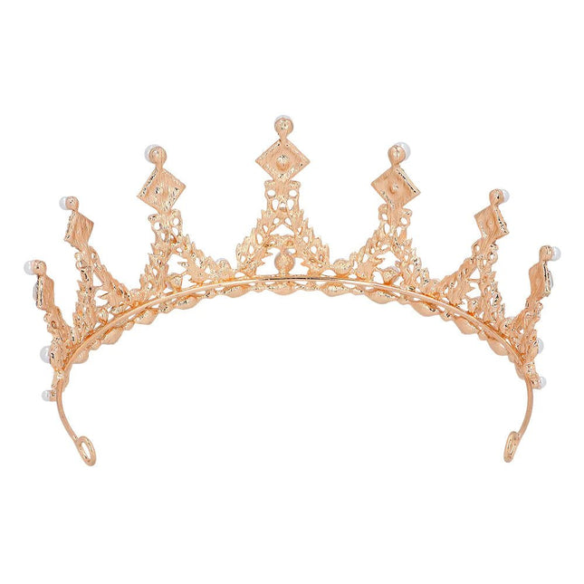 Rose Gouden Tiara Metaal van Boland koop je bij Partywinkel