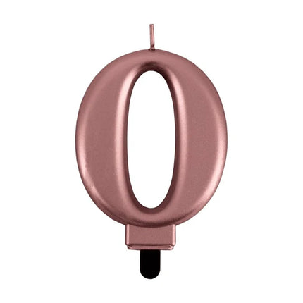 Vela de 0 años en oro rosa
