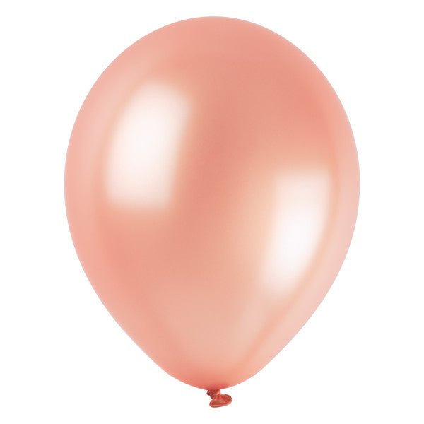 Roségouden Parelballonnen 30cm 50st van Unique koop je bij Partywinkel