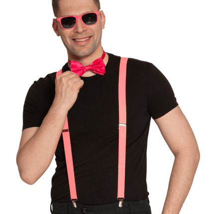 Roze Accessoireset 3 delig van Partychimp koop je bij Partywinkel