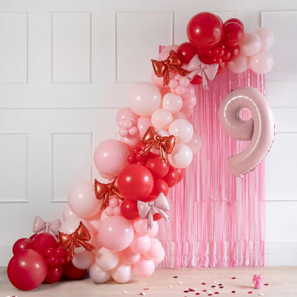 Roze Ballon Gewicht 7cm 4st van Partydeco koop je bij Partywinkel