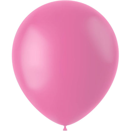 Roze Ballonnen Rosey Pink 33cm 10st van Folat koop je bij Partywinkel