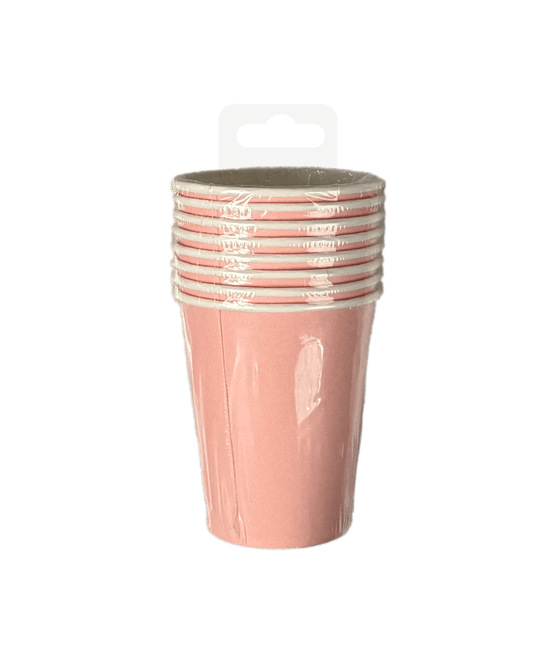 Roze Bekers 7cm 8st van Paper Dreams koop je bij Partywinkel
