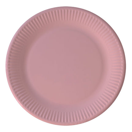 Roze Borden 20cm 8st van Procos koop je bij Partywinkel