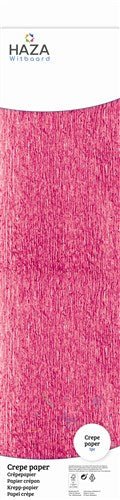 Roze Crepe Papier Metallic 1,50m van Haza Witbaard koop je bij Partywinkel