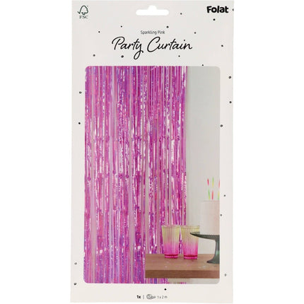 Roze Deurgordijn 2m van Folat koop je bij Partywinkel