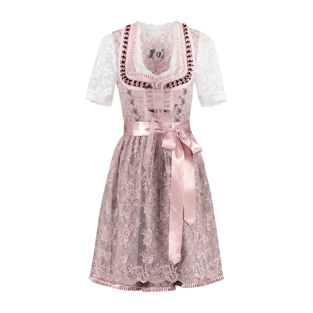 Roze Dirndl Jurk Oktoberfest Dames 2 Delig van Haus Huberts koop je bij Partywinkel