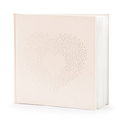 Roze Gastenboek 20,5cm van Partydeco koop je bij Partywinkel