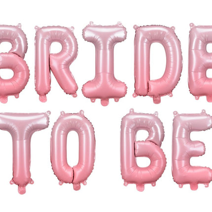 Roze Helium Ballonnen Set Bride To Be 3,5m van Partydeco koop je bij Partywinkel