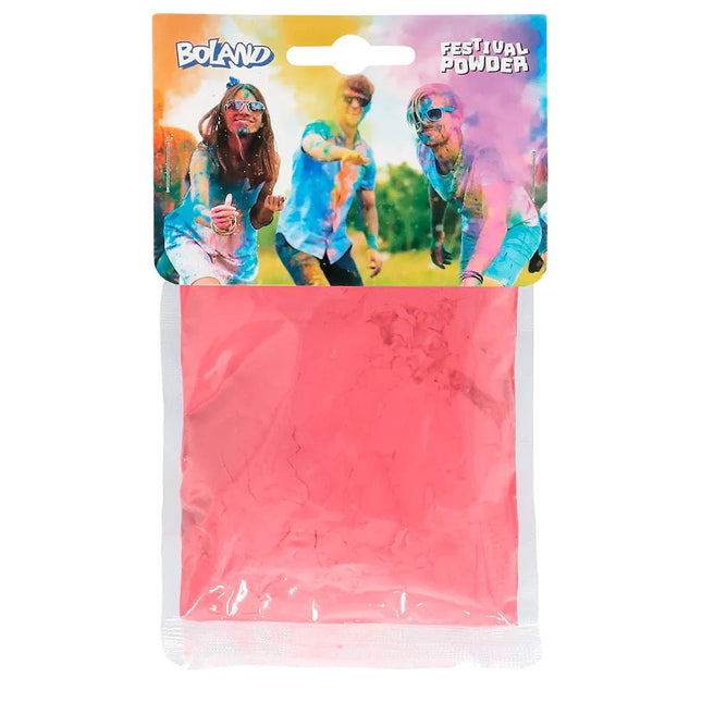 Roze Holi Poeder 70gr van Boland koop je bij Partywinkel
