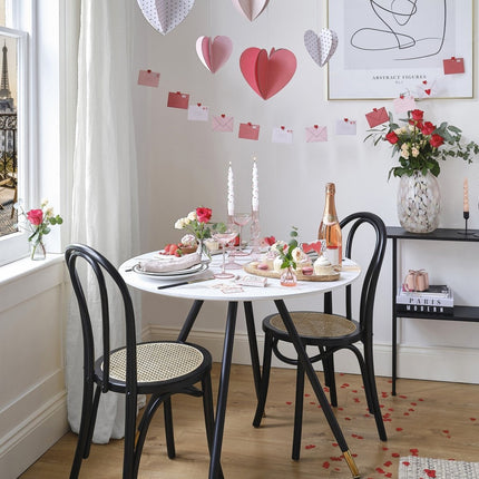 Roze Kandelaar 22,5cm van Ginger Ray koop je bij Partywinkel