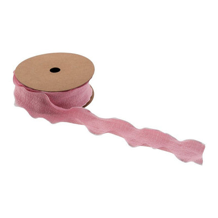 Roze Lint Rimpel 4Cm 10m van CHAKS koop je bij Partywinkel