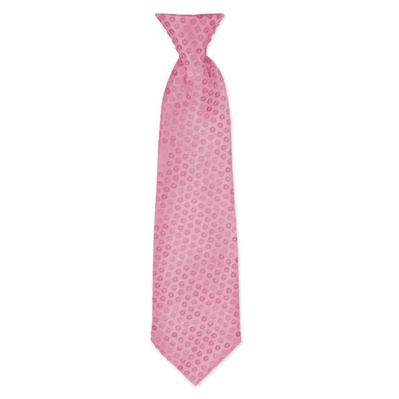 Roze Stropdas 32cm van VDV Benefit koop je bij Partywinkel