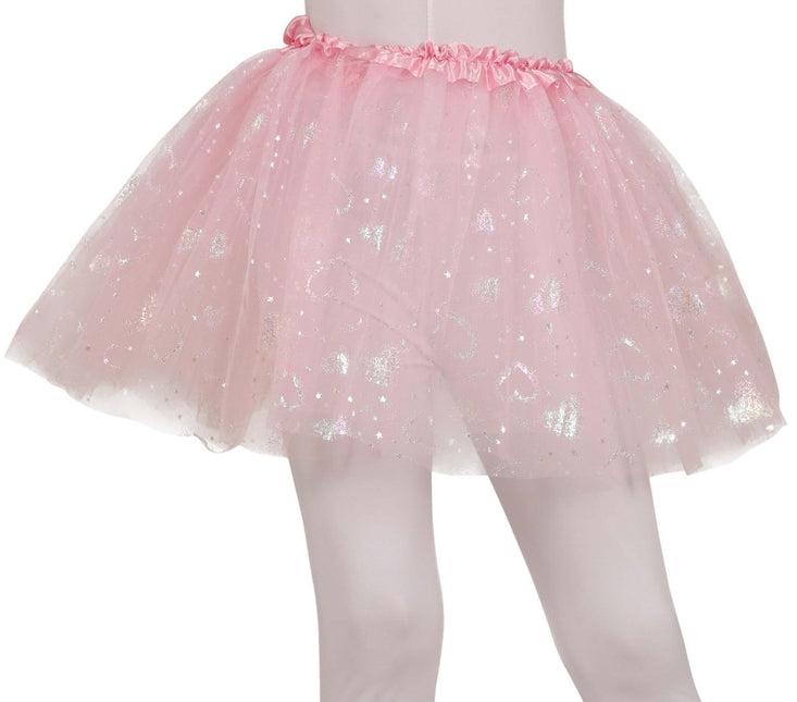 Roze Tutu Meisje Hartjes - Partywinkel - 8434077189580
