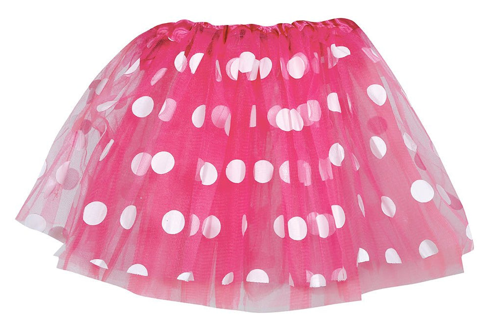 Roze Tutu Meisje Stippen - Partywinkel - 8434077188132
