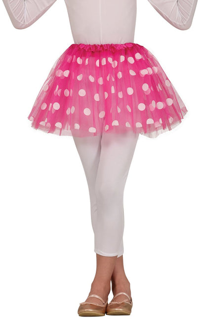Roze Tutu Meisje Stippen - Partywinkel - 8434077188132