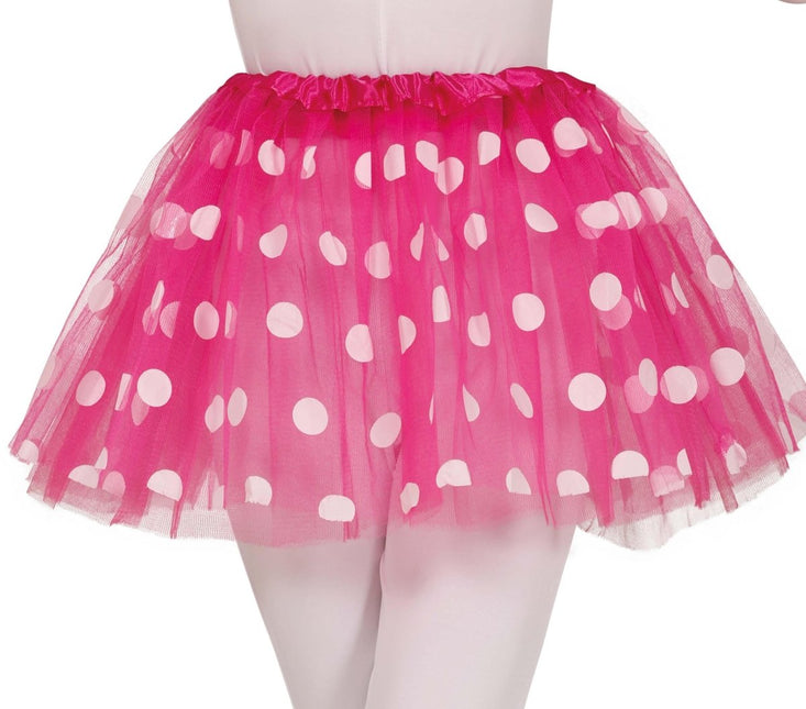 Roze Tutu Meisje Stippen - Partywinkel - 8434077188132