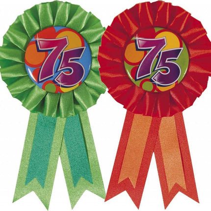 Rozet 75 Jaar van Haza Witbaard koop je bij Partywinkel