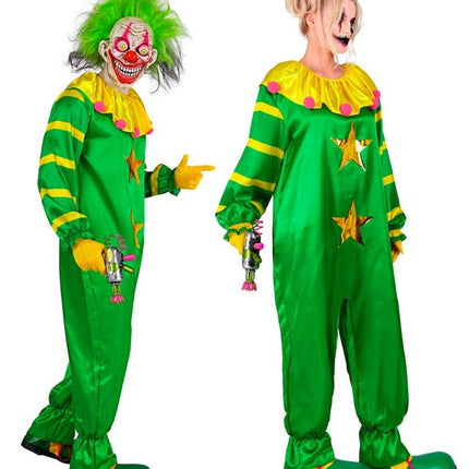 Ruimte Horror Clown Groen Geel van Widmann koop je bij Partywinkel