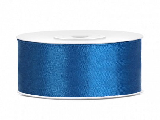 Satijn Lint Blauw 25mm 25m van Partydeco koop je bij Partywinkel