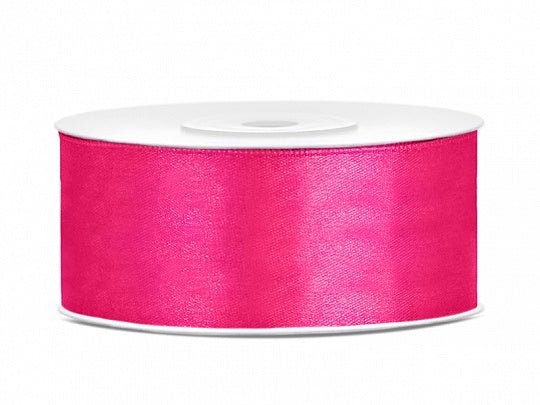 Satijn Lint Fuchsia 25mm 25m van Partydeco koop je bij Partywinkel