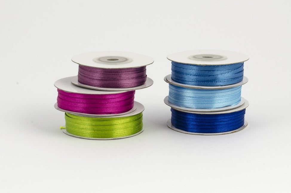 Satijn Lint Fuchsia 3mm 50m van Partydeco koop je bij Partywinkel