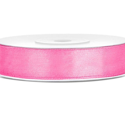 Satijn Lint Roze 12mm 25m van Partydeco koop je bij Partywinkel