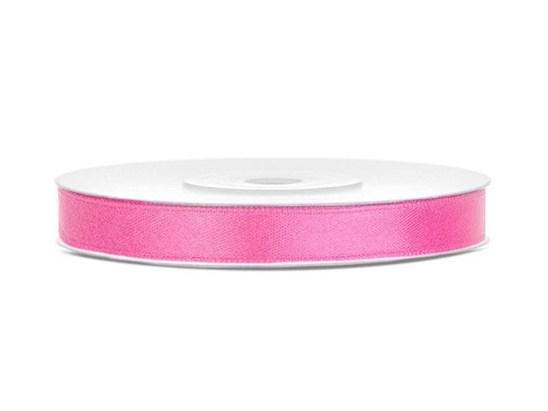 Satijn Lint Roze 6mm 25m van Partydeco koop je bij Partywinkel
