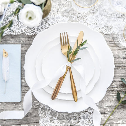 Satijn Lint Wit 25mm 25m van Partydeco koop je bij Partywinkel