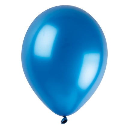 Globos azules tipo «Perla» de 30 cm, 50 unidades