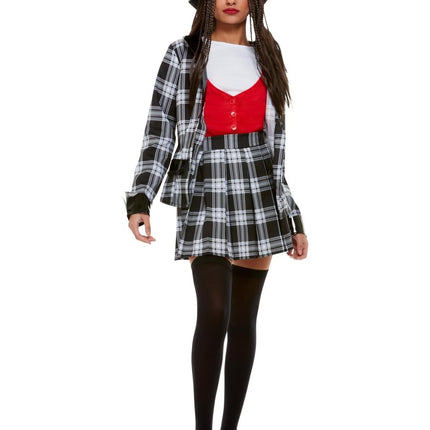 Schoolmeisje Kostuum Zwart Wit Dames Clueless Dionne van Smiffys koop je bij Partywinkel