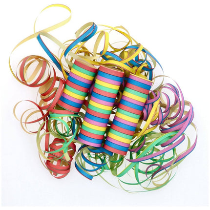 Serpentines - Multicolour - 4 meter - 3 stuks van Folat koop je bij Partywinkel