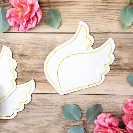 Servetten Vleugels 16cm 20st van Partydeco koop je bij Partywinkel