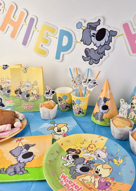 Servetten Woezel & Pip 33cm 20st van Haza Witbaard koop je bij Partywinkel