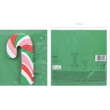 Servetten Zuurstok 15,5cm 20st van Partydeco koop je bij Partywinkel