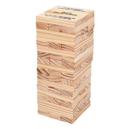 Set drankspel Drinking tower (4 glazen shotglaasjes, 54 houten blokken) van Boland koop je bij Partywinkel