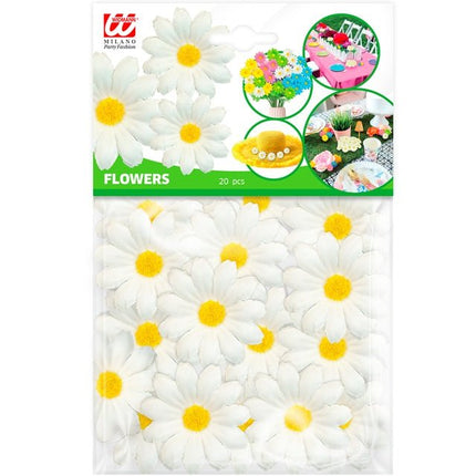 Set Van 20 Decoratieve Madeliefjes van Widmann koop je bij Partywinkel