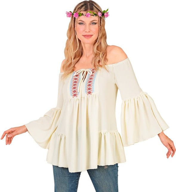 Shirt Hippie / Plattelands Dames van Widmann koop je bij Partywinkel
