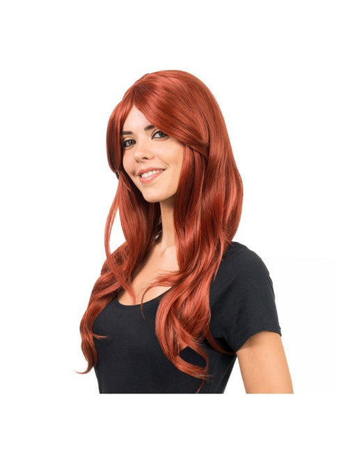 Sienna Pruik Mahonie Roodbruin van CHAKS koop je bij Partywinkel