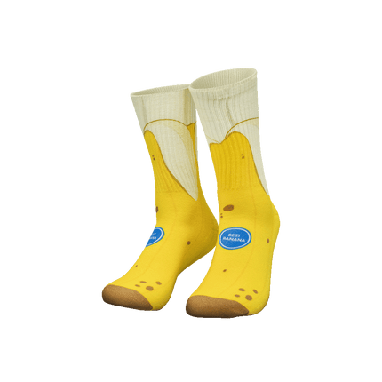 Calcetines divertidos con plátanos
