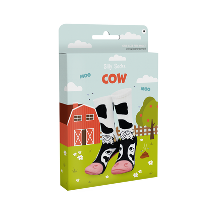 Calcetines divertidos con vacas