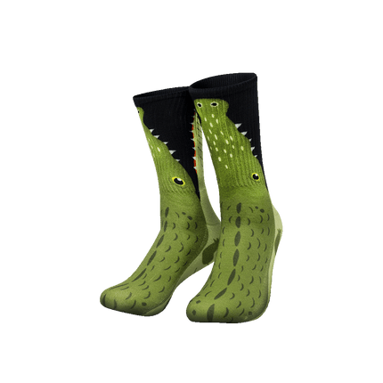 Calcetines divertidos de cocodrilo