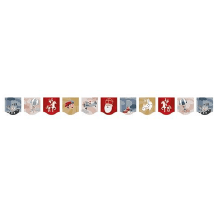 Sinterklaas Slinger Textiel 6m - Partywinkel - 8711319399151