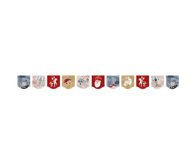 Sinterklaas Slinger Textiel 6m - Partywinkel - 8711319399151