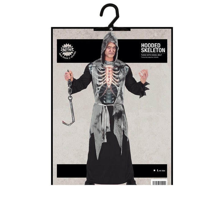 Skelet Halloween Kostuum Heren L van Fiestas Guirca koop je bij Partywinkel
