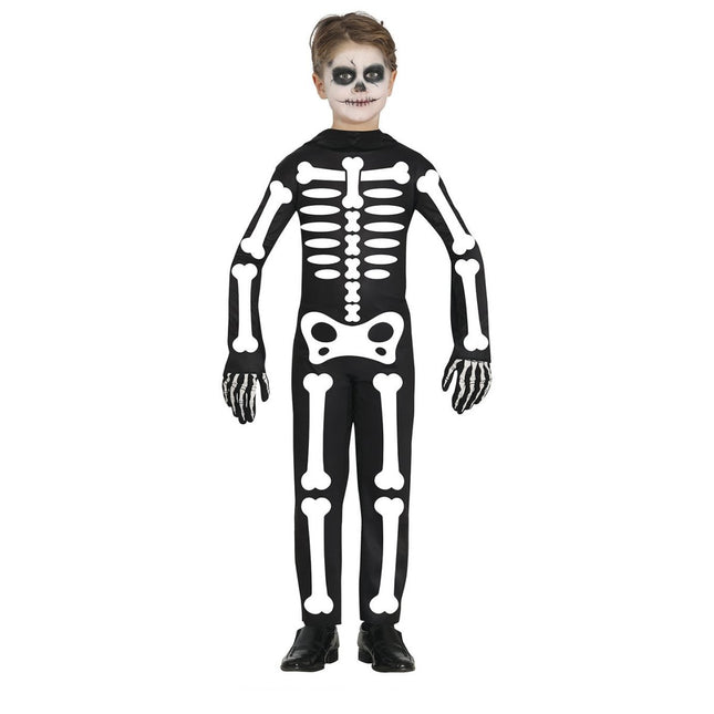 Skelet Halloween Kostuum Kind Wit Zwart van Fiestas Guirca koop je bij Partywinkel