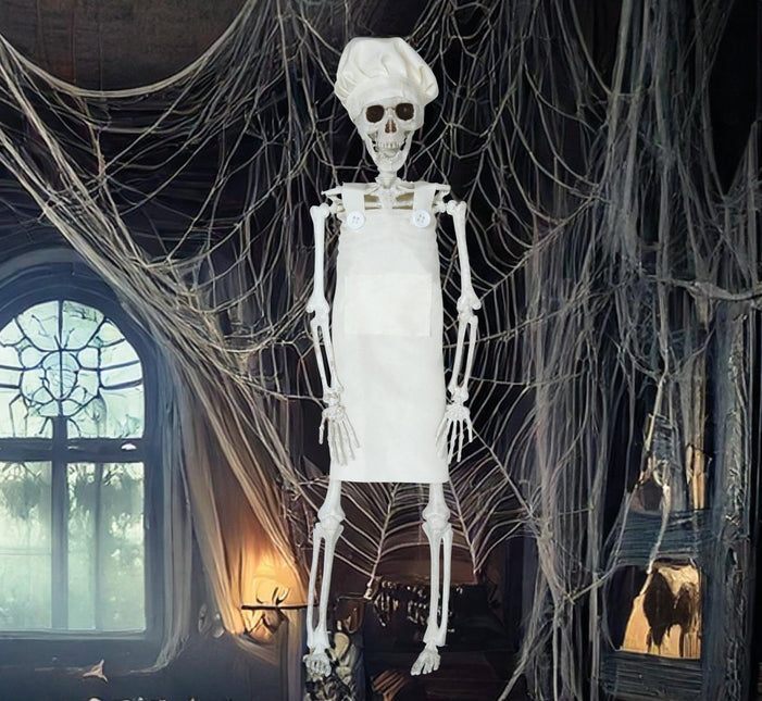 Skelet Hangdecoratie Chef 40cm van Fiestas Guirca koop je bij Partywinkel