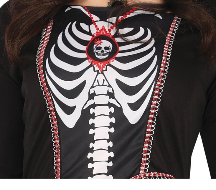 Skeleten Jurk Dames zwart van Fiestas Guirca koop je bij Partywinkel