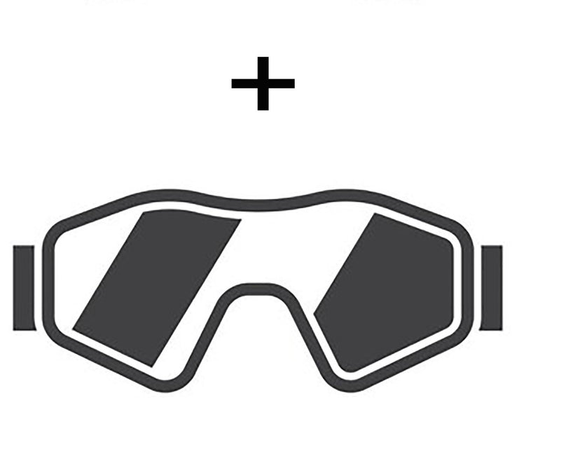 Traje de esquí de los 80 con gafas Funky - Unisex